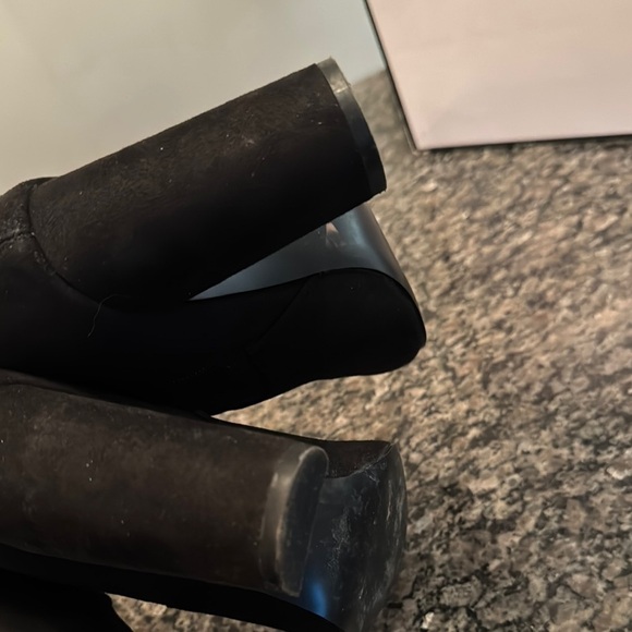 Guess Black Over the Knee Boots with Chunky Heel - Picture 6 of 15